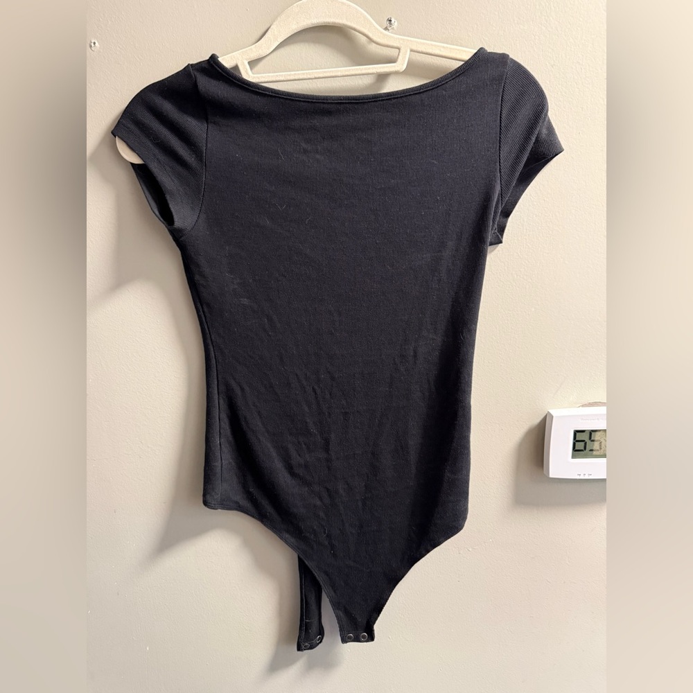 American Eagle boatneck ribbed bodysuit